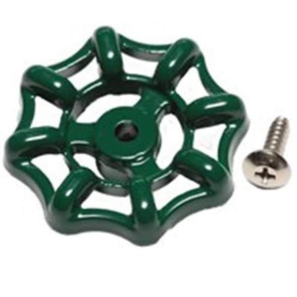 Arrowhead Brass Arrowhead Brass PK1250 Green Wheel Handle & Screw 2403939 - main
